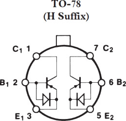 Low Noise, Matched Dual PNP Transistor