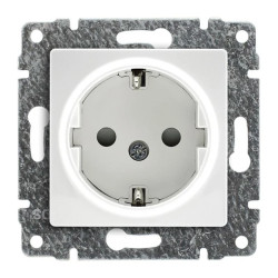 VENA Gniazdo poj Schuko z przesłoną torów prądowych bez ramki 2P+Z 16A 250V 510241