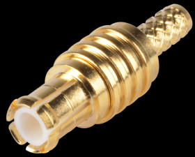 MCX crimp plug, straight, RG178/196