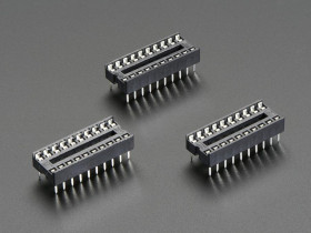 Adafruit IC Socket - for 20-pin 0.3" Chips - Pack of 3