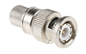 Złącze koncentryczne Montaż na kablu Męski 50Ω typ złącza Złącze BNC 0 to 4GHz Połączenie zagniatane typ kabla RG213/U