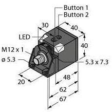 Przycisk refleksyjny, ultradźwękowy Turck 1610051 1 szt.