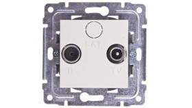 Dante Gniazdo Antenowe Rtv Przelotowe 8Db Krem 450374