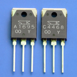2SA1695 &amp; 2SC4468 Original SANKEN Transistor, x 2 Pairs.