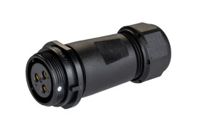 Złącze wielostykowe przemysłowe 3-pinowe Montaż na kablu Gniazdo RS PRO