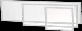 449-320-02 apra Rail DB front panel, 2 modules, transparent