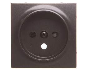 Simon 54 Pokrywa gniazda pojedynczego z przesłonami antracyt DGZ1ZP/48