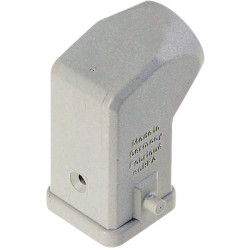 Harting 09 20 003 0620 Han&#xAE; 3 A Hood Grey Angled Entry Thermoplastic 2 Pegs