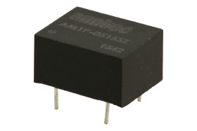 Przetwornica; AM1P-0515SZ; konwerter DC/DC; 5V (4,5÷5,5)V; DC; 15V; DC; 67mA; 1W; izolowany; 1kV; DIL08; przewlekany (THT); Aimt