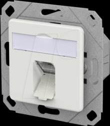 130D371127-I E-DAT Modul Cat.6a IDC 1 Port UPk traffic white