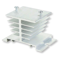 Aluminium heat sink for SSR 40A solid-state 1-phase relays
