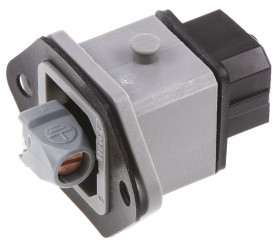 Złącze przemysłowe - zasilające, serii ST, 16A, 250 V AC/DC, żeńskie, montaż na panelu, IP54