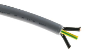 Kabel sterowniczy YY, 3-żyłowy, 0,75 mm², Ø 7.2mm Nieekranowany, izolacja Polichlorek winylu PVC / 50m