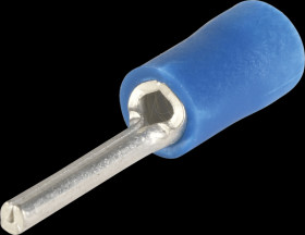 3748 Grooved pin shoes, 1.5 - 2.5mm², blue