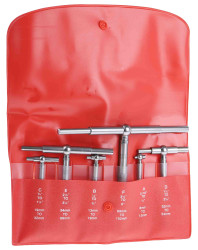 Zestaw przyrządów, Przymiar teleskopowy otworu, Stal, elementy: 6