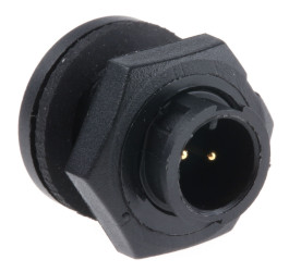 Złącze wielostykowe przemysłowe 2-pinowe Subminiaturowe, panelowe Wtyczka Switchcraft