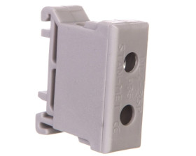 Blok rozdzielczy-odgałęźny 1-polowy AL/CU 2,5-35mm2 szary montaż płaski i na szynę TH WLZ35P/35/s 48.536