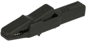 AK2S SW krokodylek izolowany czarny 300V / 25A