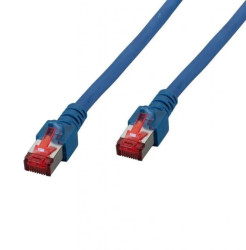 Kabel krosowy patchcord securityNET S/FTP kat.6 niebieski 0,25m LSZH PC-6SFTPLSZH-BU0.25