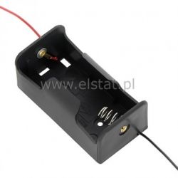 Koszyk na baterie 1xR20 ( I ) 1 strona + kable