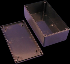 ABS enclosure, (L x W x H) 152 x 81 x 46 mm, black (RAL 9005), IP54, 1591XXDSBK