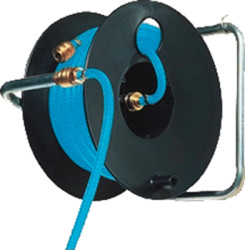 Compressed air hose reel, 9/15 mm, L 20 mm, 15 bar, sheet steel, for DIN fitting, 1 12703 0