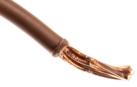 Przewód montażowy 16 mm² Brązowy RS PRO LSNH EI5 450 V DC, 750 V AC dł. 50m 7/1,7 mm 90°C BS EN 50525-3-41:2011