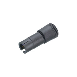 Binder 09-9764-70-04 Female 4mm 4 Pin Cable Mnt Str Relief with Solder Terminal
