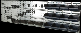 137300 Tool Wall Panels with hooks and bins