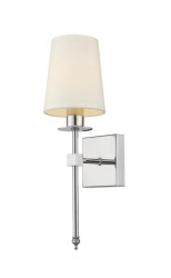 Klasyczna lampa ścienna CASOLI z chromowanym ramieniem i kloszem LP-2118/1W chrom Light Prestige