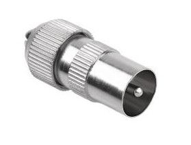 Wtyk antenowy metalowy skręcany