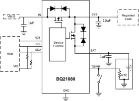 800-mA Li-ion and LiFePO4 I²C programmable linear charger with regulated power path in WCSP package