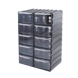 Magazynek szufladkowy modułowy - 10 szufladek, Konger PP210