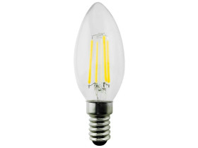 Żarówka filamentowa LED E14, 4W 230V Maclean Energy MCE285 WW ciepła biała 3000K 400lm retro edison ozdobna świeczka