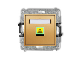 MINI Gniazdo światłowowode/optyczne pojedyncze złoty 29MGOP-1 KARLIK