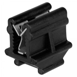 Uchwyt kablowy PTBLK do montażu wiązki kabli prostopadle do krawędzi blachy 0,7-3,0mm czarny 100szt