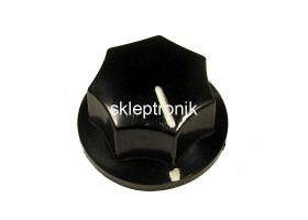 Gałka potencjometru GBS17 17mm czarna