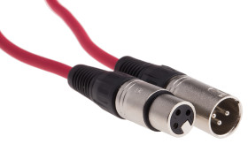 Kabel XLR 5m złącze A: 3-stykowe XLR złącze B: 3-stykowe XLR Czerwony RS PRO