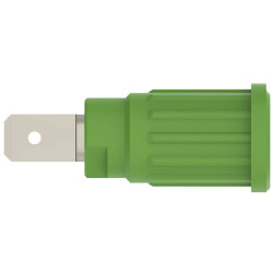 Sch&#xFC;tzinger SEPB 6453 Ni/GN Green Push-fit Safety Socket 1pc