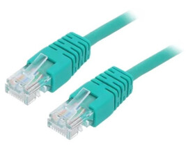 Patch cord U/UTP, Cat 5e, RJ45 wtyk z obu stron, linka, CCA, 5m PP12-5M/G