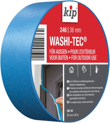 Taśma maskująca KIP szerokość: 36mm Papierowe Niebieski