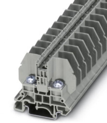 Bolt terminal, bolt connection, 0.1-10 mm², 2 pole, 57 A, 8 kV, gray, 3058143