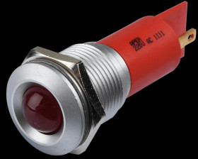 Q16P1GXXR220E Indicator LED, 220 V AC, 16 mm, FASTON, red/SG