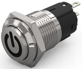 Nasadka przełącznika Chwilowy SPDT średnica wycięcia 16mm, montaż panelowy EAO