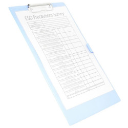 Antistat 105-0006 ESD Clipboard Blue Durable Antistatic PVC 1 pc
