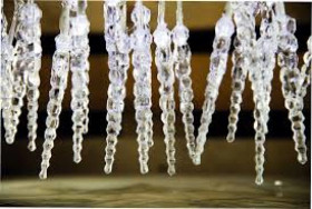 Komplet choinkowy sople LED 30l kolor biały 5,8m x 11cm 230 V/3,0 V 3,6 W IP 44 wewnętrzne z zasilaczem 10-719