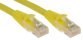 Kabel kategorii 6, Żółty, Wtyk RJ45/męski RJ45dł.: 5m, mat. koszulki: LSZH