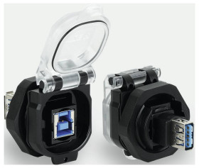 Lütze 493116 USB-3.0 B/A F/F 180° PC, 1 szt.