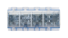 Odgałęźnik 4P 4X25mm2/10X16mm2 Niebieski Obl 25/16-4 A13-6148