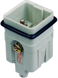 Pin contact insert, H-A 3, 5 pole, unequipped, crimp connection, T2080052101-000